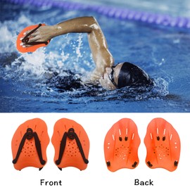 Unisex Adult Swimming Training Device Children's Hand Paddle Training Tool Hand Paddle for Swimming, Adjustable Swimming Paddle Forearm Strength Training Aid Pool Exercise Device Accessories
