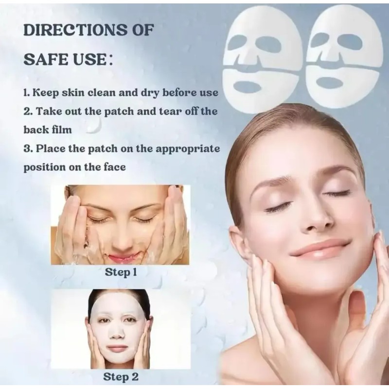 Mascarilla Facial Nocturna Hidratante Colágeno Kit 2pz
