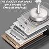 DGYB Suction Cup Hooks for Shower 2-Pcs Heavy-Duty 15LB Max