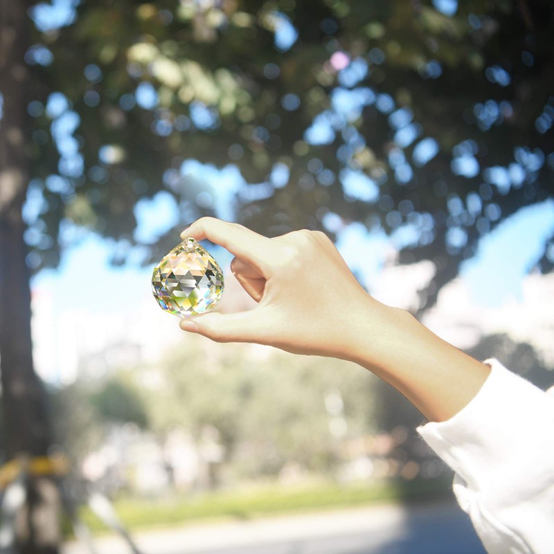MerryNine Clear Crystal Ball Prism Sun Catcher Rainbow Pendant Manufacturer,