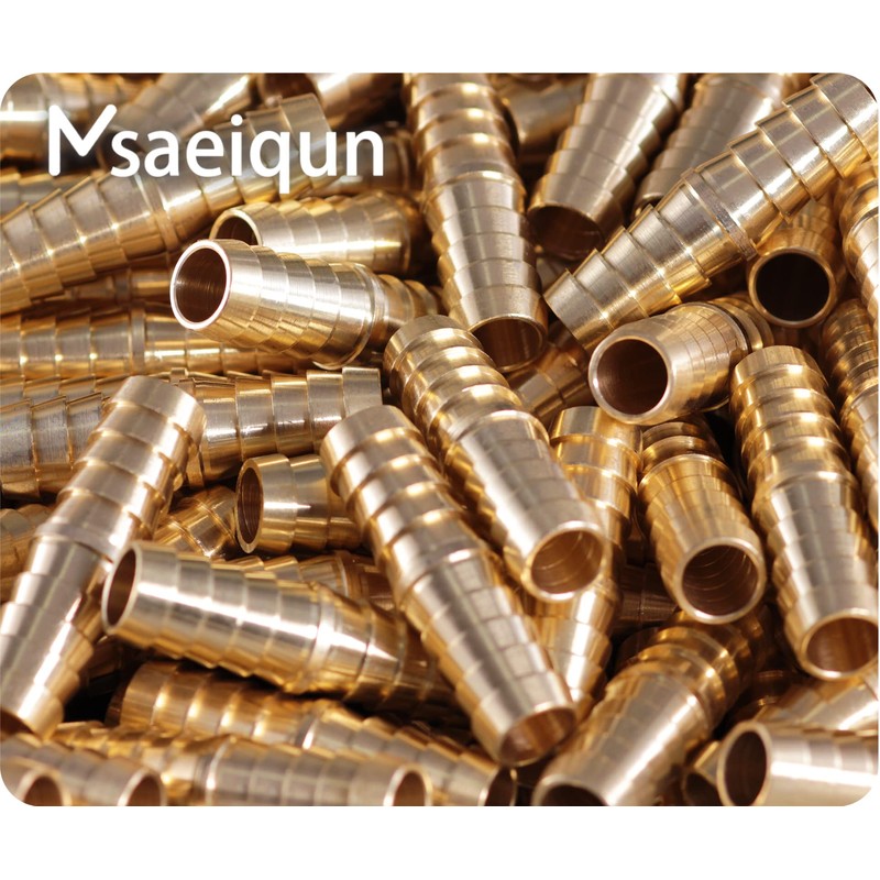 MSAEIQUN Brass Hose Barb Fitting 3/4" Barb Splicer Mender with