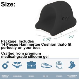 Skeerthy 12 Pieces Hammertoe Corrector - Toe Splints - Soft Gel Toe Straighteners Realign Bent, Curled, Crooked, Claw, Hammer Toes - Toe Corrector for Men and Women