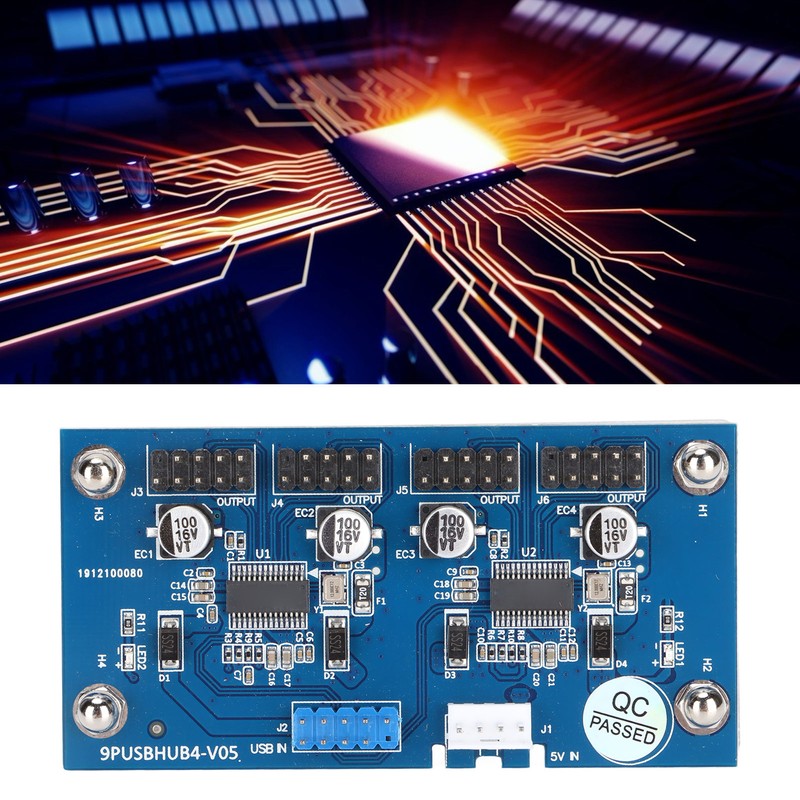 9 Pin USB Header 1 Male to 4 Female Extension