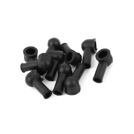 HEROFFIX Terminal Insulating Covers 12mm x 8mm 10 Pcs Black Replace Parts