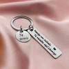 ZCVFA Drive Safe Keychain, Te necesito aqui conmigo Spanish Pendant