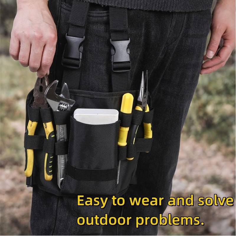 Jindizi Tool Pouch for Electricians & Repair - Heavy Duty