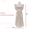 Vibsion Lace Ruffle Apron for Women Colonial Pioneer Pinafore Apron
