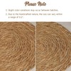 Round Woven Spring Placemats Set of 6, 12 Inch Seasonal