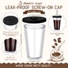 Honeydak 2 Pack 16oz Reusable Iced Coffee Cups with Lids