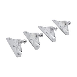 4 pcs/Set SHLPDFM 10MM Ball Stud Brackets for Gas Prop Strut Spring Flat-Shaped for 10 mm Ball sockets