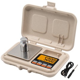 UNIWEIGH Gram Scale for Food,300g/0.01g Digital Weight Grams and Ounces,Mini Pocket Scale with LCD Display,Tare for Jewelry,Coins,Power,Herbs,Spices,Kitchen,Small(50g Cal Weight & Battery Included)
