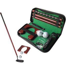 IMIFUN Portable Golf Putter Gift Set with Ball Hole-Cup Indoor Outdoor Golf Trainer Kit