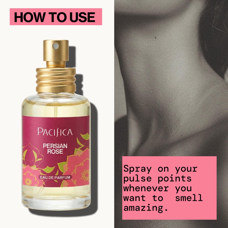 Pacifica Beauty, Persian Rose Clean Fragrance Spray Perfume, Made with