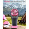 TDLOL 30000mAh Misting Fan Portable Battery Powered Fan with 2L