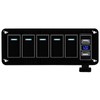 GGTA Rocker Switch Panel Waterproof with 4.8 Amp Dual USB