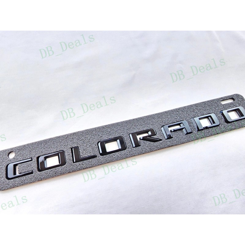 Colorado 4PCS Gloss Black Door Rear Colorado ZR2 Emblems Letters