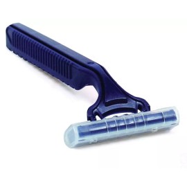 Unbranded Dual Blade Disposable Razors Blue with Lube Strip - 800 Razors - Men & Women