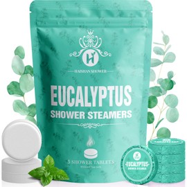 Shower Steamers Aromatherapy, Basket Set for Mothers Day Gifts for Mom, Organic Eucalyptus & Mint Essential Oil, 5-Pack Shower Bombs Birthday Gifts for Women Men, Teacher Appreciation Gifts for Wife