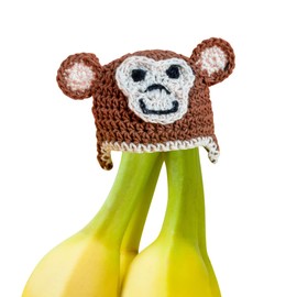 NANA HATS Banana Freshness Preserver, Keep Bananas Fresh Longer, Ideal for Organic Bananas, Innovative Banana Holder for Home Use, Extend Freshness of Your Fruit, AS SEEN ON SHARK TANK, Monkey