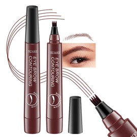 Eyebrow Pencil Eyebrow Pencil Eyebrow Ink 4 Tip Brow Crisp Vivid Fork Brush Liquid Eyebrow 5g-03 Auburn