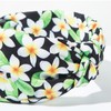 KOVOLITU 4 Pack Hawaiian Plumeria Flower Printed Headbands for Women