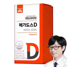 Megadose D Vitamin D3 4000IU, 120 tablets, 1 piece / 메가도스 D 비타민D3 4000IU, 120정, 1개