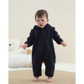 TITAREEY Newborn Infant Baby Clothes Long Sleeve Romper for Winter Baby Fleece Snowsuits Navy 0-3 Month.