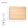 Kitchen Aid Classic Rubberwood Cutting Board with Perimeter Trench, Reversible