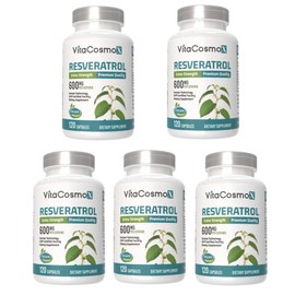 VitaCosmoX VitaCosmo Trans Resveratrol 600mg, 5 units, 120 tablets / VitaCosmoX 비타코스모 트랜스 레스베라트롤 600mg, 5개, 120정
