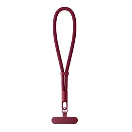 MORSUNBELA Adjustable Phone Chain Red Phone Lanyard Hand Wrist Strap Lanyard Cell Phone Strap Universal Phone Charm Dark Red