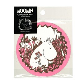 Sunstar Stationery Moomin S2083639 Coaster Cards, Pink, Pack of 4