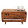 Mini Wooden FM Stereo Sound Radio Vintage Imitation Wood Grain