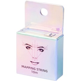 Suministros de Microblading Hilo Marcación Posicionamiento Cejas 10 Metros Cuerda Mapeo Tinta Tatuaje Lápiz Herramienta Medición para Marcar Simétricas