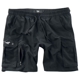 Black Premium by EMP Mens Black Swimming Trunks with Mesh Inner, black