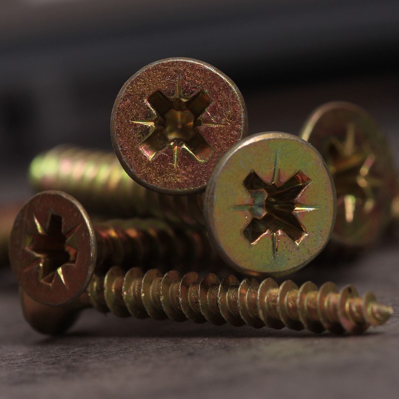 Chipboard Screws Assortment 450 Pieces Assorted Steel Screws Countersunk Screws