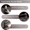 ChangWanna Frog Incense Holder Waterfall - Ceramic Cone Backflow Incense