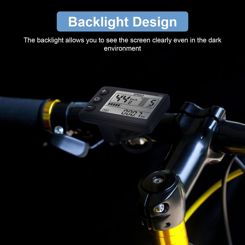 Cocoarm Electric Bike LCD Display Waterproof Plug LCD Display S866