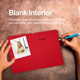 Happy Easter Wooden Greeting Card, Unique Keepsake for Kids, Family, Her, and Him