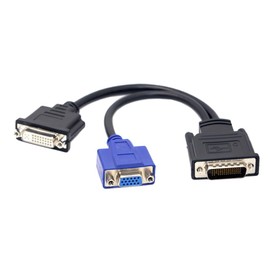 xiwai LFH DMS 59pin Male to Dual DVI RGB VGA Female Extension Cable for GPU Graphics Card Displays