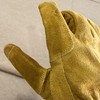 Cestus GU-602, Reinforced Leather Work Gloves, Premium Grade Split Cowhide,