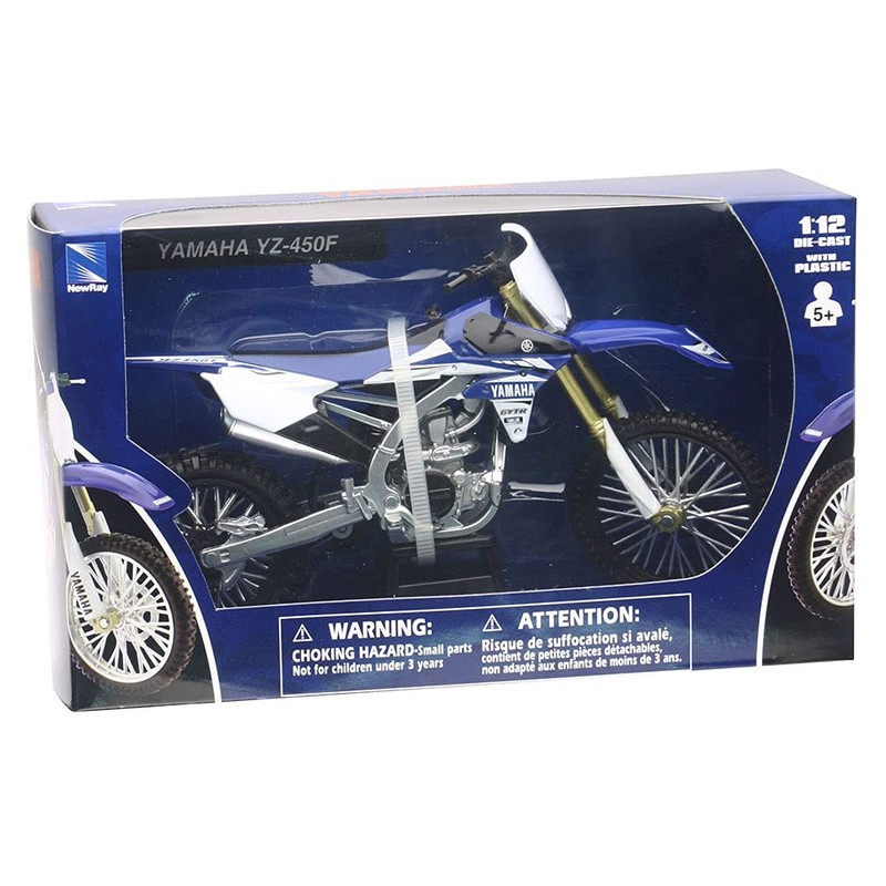 New-Ray Motorcycle Yamaha YZF 450 2017 Miniature Scale 1/12°, 57983,