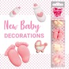 Baked with Love Baby Girl Cupcake Decorations - Sugar -