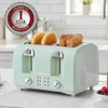 OVENTE Electric 4-Slice Toaster Machine with 6-Shade Selector Setting, Cancel