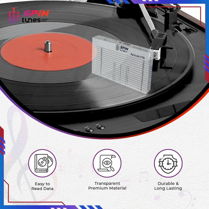 SpinTunes VTA Azimuth Ruler for Vinyl Enthusiasts - Accurately Set