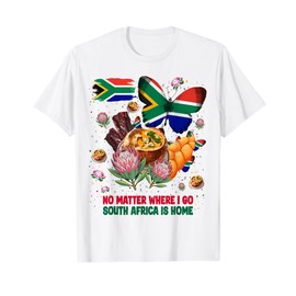 South Africa Flag Outfit Idea For Women South African Food T-Shirt