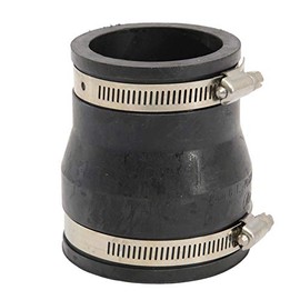 Air Aqua Flexible Rubber Reducer, Reducing Sleeve, Pipe Connector for PVC Pipe, Flexible Sleeve, Rubber Sleeve, Reducer, Cuff, Pool Connection, Reducer (75 x 63 mm)