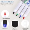 POPRUN Magnetic Family Planner Weekly Planner Magnetic Board Fridge Wipe
