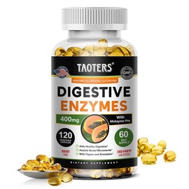Taoters Digestive enzyme Health Supplement Supports digestive health Supports intestinal health 60/120 Capsules:_120pcs