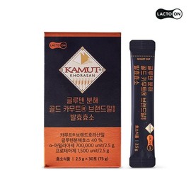 Lacton 락토온 글루텐 분해 골드 카무트 효소 30포 Lactoon Gluten-Digesting Gold Kamut Enzyme 30 Sachets