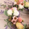 Bunny Egg Easter Wreath Simulation Lavender Wreath Decoration for Door